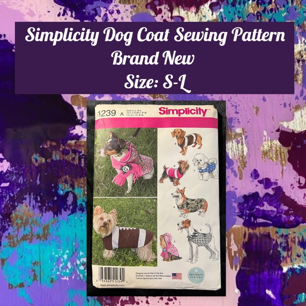 Simplicity Dog Coat Sewing Pattern